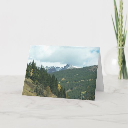秋のコロラド州 カード (正面)