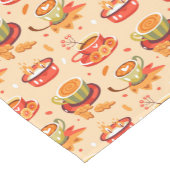 秋のコージーパンプキンスパイスショートテーブルランナー ショートテーブルランナー (コーナー)