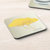 秋のコースターのイチョウの葉 コースター (左側)