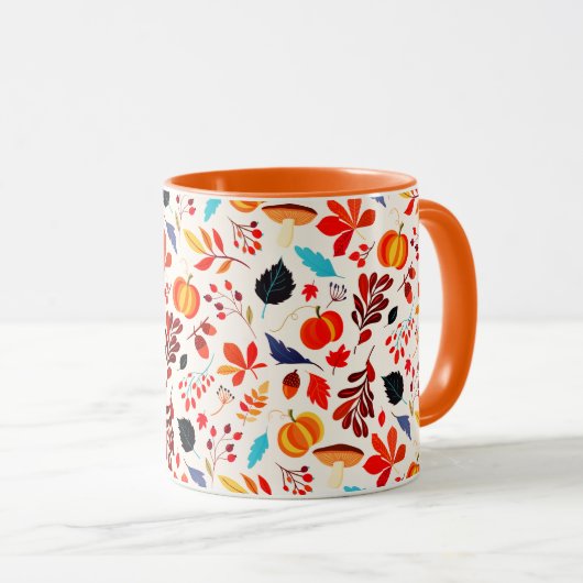 秋のコーヒーマグ マグカップ (正面右)