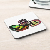 秋のコーヒー コースター (左側)