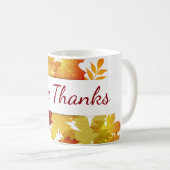 秋のコーヒ与えー感謝していMug コーヒーマグカップ (正面右)