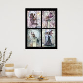 秋のゴシック様式のフェアリーのポスター4枚 ポスター (キッチン)