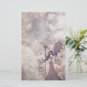 秋のゴシック様式の妖精の文房具 便箋 (スタンド正面)