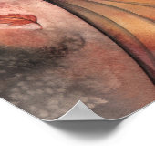 秋のゴシック様式の妖精ファンタジーアートのポスター ポスター (角)