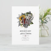 秋のゴシック フラワー バチェロレッテ パーティー 招待状 (スタンド正面)