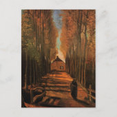 秋のゴッホのファインアートのポプラ ポストカード (正面)