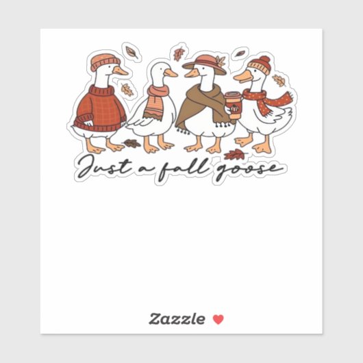 秋のゴース クラシックTシャツ シール (シート)