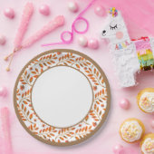 秋のゴールデン離れ植物学 ペーパープレート (パーティー)