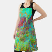 秋のサイケデリック金ゴールドとアクアガーデンランドスケープ エプロン (インサイチュ)