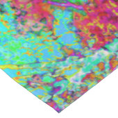 秋のサイケデリック金ゴールドとアクアガーデンランドスケープ テーブルクロス (アングル)