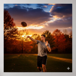 秋のサッカー ポスター