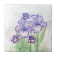 秋のサーカスおよびアールデコのアイリス