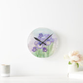 秋のサーカスとアールデコアイリス ラウンド壁時計 (ホーム)