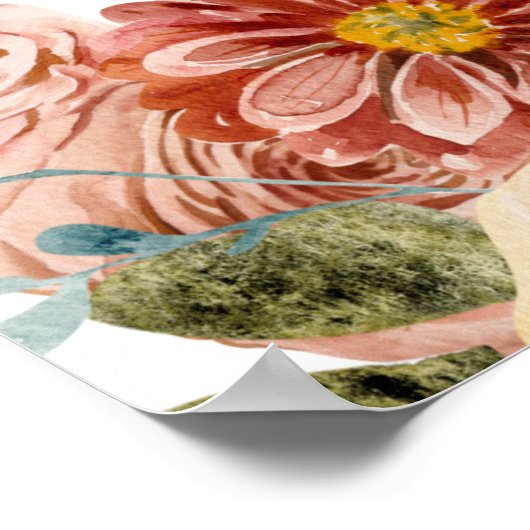 秋のサービス価格メニュカスタムー印刷ポスター ポスター (角)