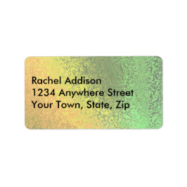 秋のシェードオブグリーン&イエローLG住所 シール