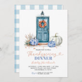 秋のシノワズリ Thanksgiving  Dinner Party かぼちゃ 招待状 (正面/裏面)