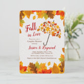 秋のシャワーの傘の招待状 招待状 (スタンド正面)