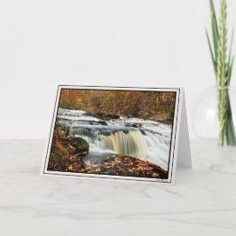 秋のショホラ滝 カード