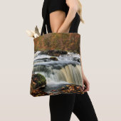 秋のショホラ滝 トートバッグ (クローズアップ)