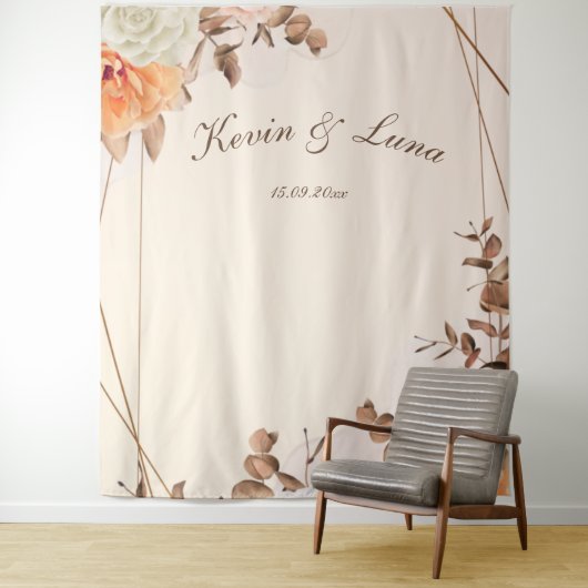 秋のシンフォニー結婚の写真の背景 タペストリー (インサイチュ)