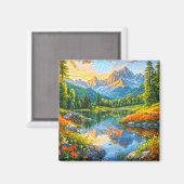 秋のシンフォニー。フローラ調和自然。 マグネット (正面/裏面)