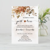 秋のシンプルな愛の誓い　ふたりの結婚式のお誘い セーブザデート (スタンド正面)