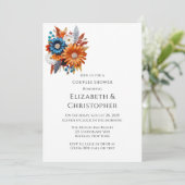 秋のシークンタイズウェディングシャワー 招待状 (スタンド正面)