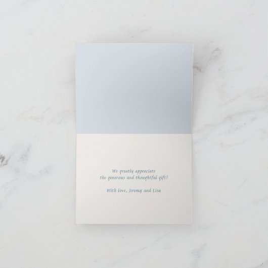 秋のシースターズ結婚大事な行事サンキューカード サンキューカード (内部)