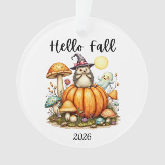 秋のシーズンのオーナメント カスタム日付 ハロウィーン バブル オーナメント