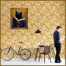 秋のシームレスパターン　パンプキン＆紅葉 壁紙