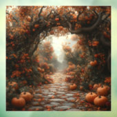 秋のシーンウィンドウの固定 ウィンドウサイン (シート3)