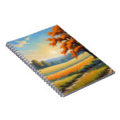 秋のシーンスパイラルノート ノートブック (右側)