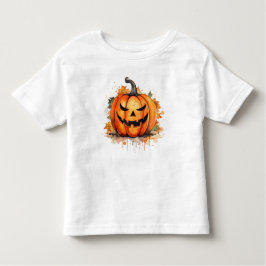 秋のジャックオランタンハロウィーン トドラーTシャツ