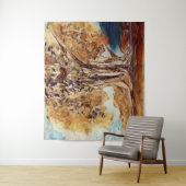 秋のジャングルの森の木の風景絵画ズ タペストリー (インサイチュ)