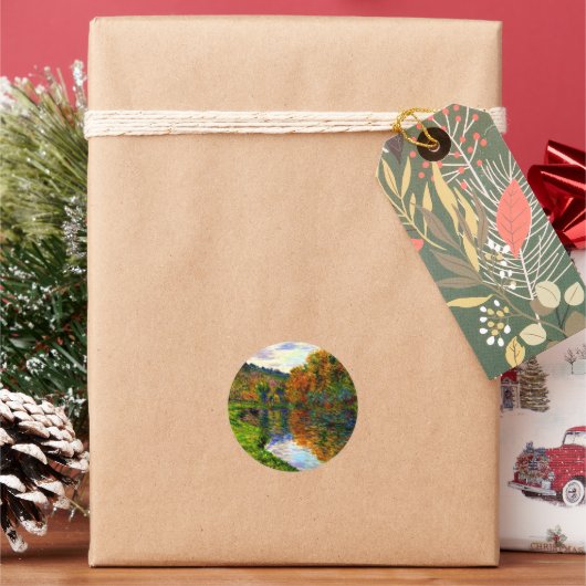 秋のジュフォセの腕 ラウンドシール (クリスマス)