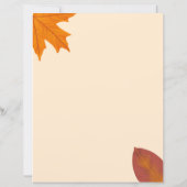 秋のジンガム感謝祭スクラップブック紙 (裏面)