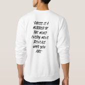 秋のスウェット スウェットシャツ (裏面)