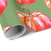 秋のスカッシュのダーウィングラッピング紙 ラッピングペーパー (ロールコーナー)