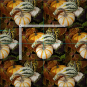 秋のスカッシュ静物写真 ファブリック (タイル)