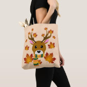 秋のスカーフディアメープル離れズ トートバッグ (クローズアップ)