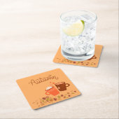 秋のスクエアコースターセット スクエアペーパーコースター (インサイチュ)