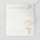 秋のスケッチグラスと果実の秋結婚の プレイスカード (外部開封)