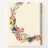 秋のスタイリッシュフローラリース名レシピ ノートブック (裏面)