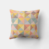 秋のスタイリッシュ地色の幾何学模様 クッション (裏面)