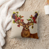 秋のスタッグピロー クッション (ブランケット)