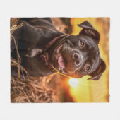 秋のスタフィー フリースブランケット (正面(横))