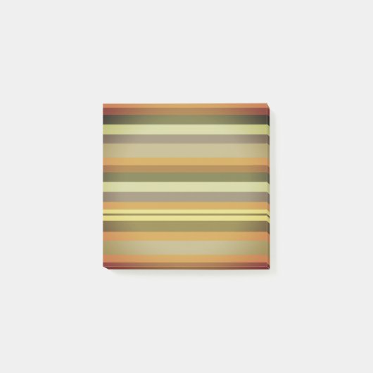 秋のストライプアートノート ポストイット (正面)