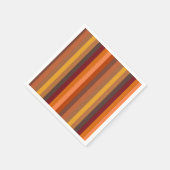 秋のストライプ スタンダードカクテルナプキン (角)