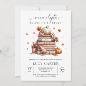 秋のストーリーブック 新章 ベビーシャワー 招待状 (正面)